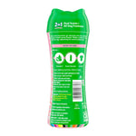 Rear label of a Gain Tango scent booster bottle showing usage icons, instructions and ingredient panel