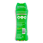 Rear view of Gain Tango scent booster bottle showing usage instructions, ingredients and barcode