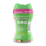 Back of Gain Tango bottle showing 'Trial Size 2 in 1' band, usage icons, barcode and ingredients panel