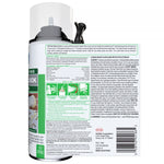 Rear label of GE Pest Block insulating foam can showing instructions, warnings, and barcode.