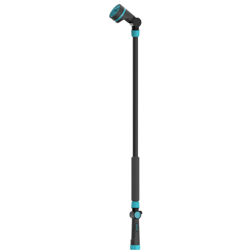 Full-length Gilmour watering wand with swivel head and foam grip shown on white background.