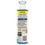 Rear view of Glade Soft Mist 'Beach Life' aerosol can showing caution text, icons, and barcode