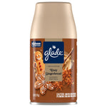Glade Cozy Gingerbread automatic spray refill can with gingerbread and star anise artwork on a white background
