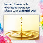 Close-up droplet of golden oil creating ripples, presented as an essential oils visual for Glade fragrance