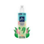 Glade limited edition soft mist room spray can with lush greens & water lotus label and decorative floral graphics