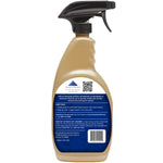 Rear view of Granite Gold daily cleaner spray bottle showing label text, directions and barcode