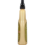 Narrow side view of a Granite Gold Shower Cleaner bottle with ribbed neck and partial label visible