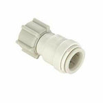 gray plastic quick-connect pipe fitting adapter