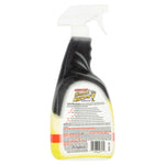 Rear view of Greased Lightning spray bottle showing product label text and barcode on white background
