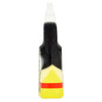 Opposite side profile of Greased Lightning spray bottle showing label edge and yellow band