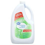White refill jug of Great Value All Purpose Cleaner with Bleach with green label and integrated handle, slightly low-res photo