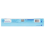 Back panel of Great Value aluminum foil box showing barcode, recycling icons and caution text