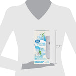 Scale silhouette holding the Great Value Linen Fresh product box with a vertical measurement graphic showing 7.7 inches.