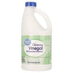 Great Value all-purpose cleaning vinegar jug with green label and blue cap shown against white background.