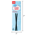 Great Value Everyday Coffee Stirrers front panel with printed dimensions arrows showing 7" height and 2" width