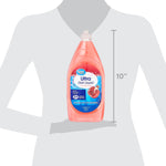 Great Value Ultra Dish Liquid bottle shown against a silhouette with a 10-inch height indicator