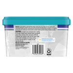 Back of Great Value dishwasher pac tub showing ingredients panel, barcode and caution statements