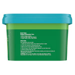 Rear or side view of a Great Value dishwasher pacs green tub showing directions and product name text