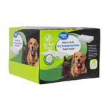 Angled view of Great Value heavy duty dry sweeping refills packaging with pet images and product callout
