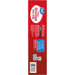 Back side panel of Great Value gallon slider storage bags box with instructions, barcode and recycling icons