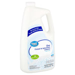 White jug of Great Value Oxy Carpet & Upholstery Cleaner with blue label and 2X concentrated badge