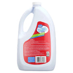 Rear view of Great Value Pro-Strength Carpet Cleaner jug showing red label with directions, barcode and recycling symbol