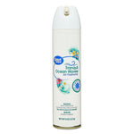 Great Value Tranquil Ocean Waves aerosol air freshener can with white cap and floral wave label, front view