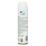 Tall rear view of Great Value Tranquil Ocean Waves air freshener can showing full text warnings and barcode at the bottom