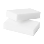 Two white rectangular cleaning eraser blocks stacked, shown on a plain white background.