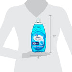 Product size illustration of a Great Value Ultra Dish Liquid bottle with silhouette indicating approximately 9" tall and 4" wide