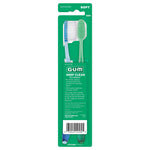 Back of G•U•M Deep Clean toothbrush blister pack showing two toothbrushes, product information and barcode
