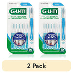 Two GUM Proxabrush Go-Betweens wide interdental brush blister packs shown side by side