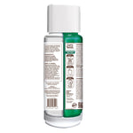 Rear view of GuruNanda dual-chamber mouthwash showing ingredient and instruction panels on white background
