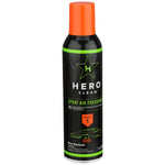 Hero Clean spray air freshener can with orange cap and prominent star logo on a black and green labeled can
