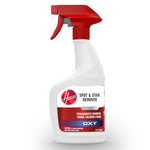 White spray bottle with red trigger and Hoover OXY spot & stain remover label on a white background