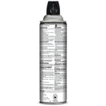 Rear view of a Hot Shot aerosol can showing small-print directions and caution text on the label
