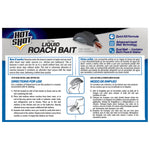 Product information panel showing Hot Shot branding, bait station illustration and bilingual directions for use