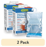 two humydry moisture absorber hanging bag boxes with one hanging bag in front and a banner reading 2 pack