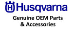 Blue Husqvarna logo above the text “Genuine OEM Parts & Accessories” on white background
