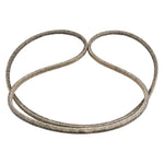 Husqvarna replacement V-belt (532139573) coiled on a white background