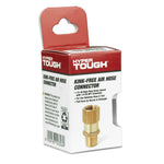 Hyper Tough retail box for kink-free air hose connector with barcode and warnings