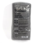 Back of Hyper Tough packaged steel wool showing printed product information and visible barcode through clear wrap