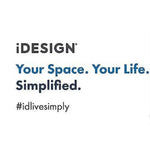 iDESIGN logo with tagline 'Your Space. Your Life. Simplified.' and hashtag #idlivesimply on white background