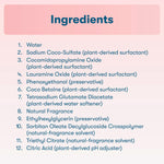 Ingredients panel graphic listing the twelve ingredients used in ECOS grapefruit dish soap