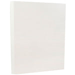Stack of plain white 8½ x 11 sheets shown at a slight angle with visible page edges