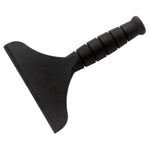 Black KA-BAR Lake Effect ice scraper with molded ergonomic handle and wide scraping blade