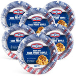 Composite display of multiple Kingsford Americana heavy-duty soak-proof bowl packages arranged in a group