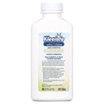 Rear view of white Kleenite bottle showing detailed product claims, instructions, and caution text