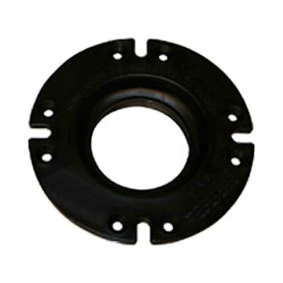Lasalle Bristol 3" FPT plastic closet flange, black round mounting flange with screw slots