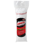Packaged Libman Big Tornado mop refill standing upright showing red and black Libman label through clear bag